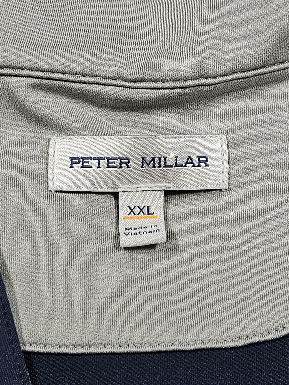 Peter Millar Men's Golf Pullover Quarter Zip XXL Navy Blue Dell Technologies